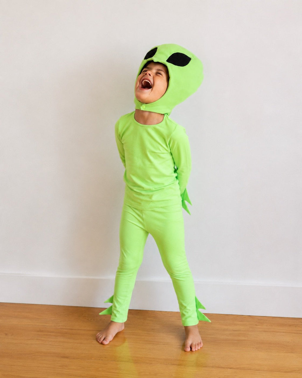 Kids’ Green Alien Halloween Costume