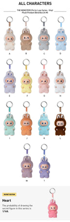 Pop Mart Labubu Pin for Love Series Blind Box (A-M) Yellow
