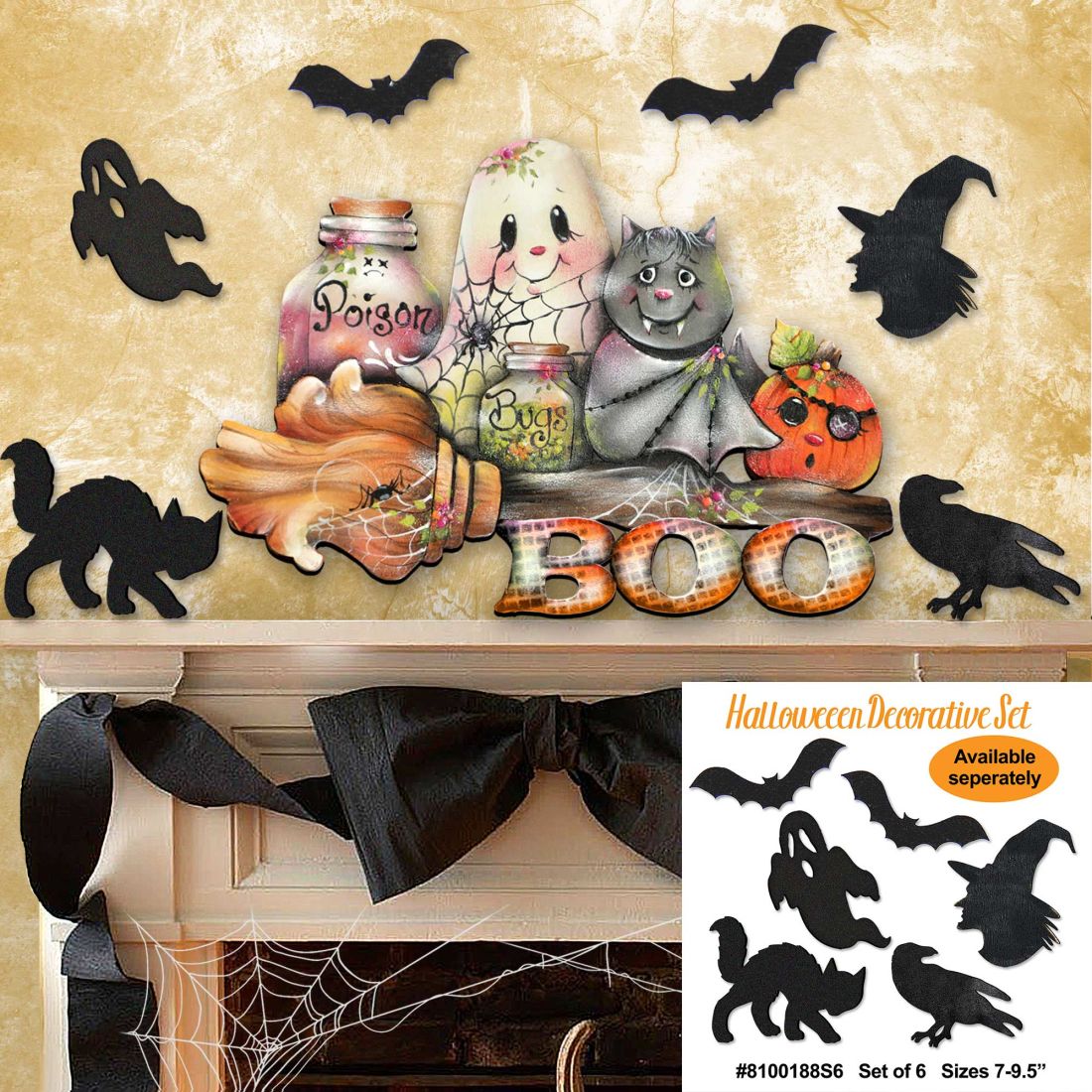 Brunhilda’s Broom Halloween Door Décor