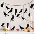 Black Crow Garland — 40 Pieces