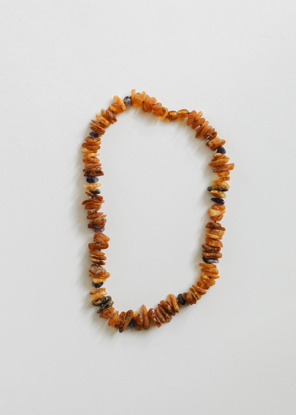 Baltic Amber + Amethyst Pet Necklace