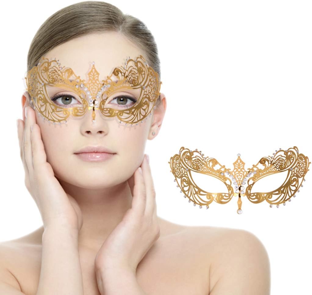 Venetian Metal Masquerade Mask