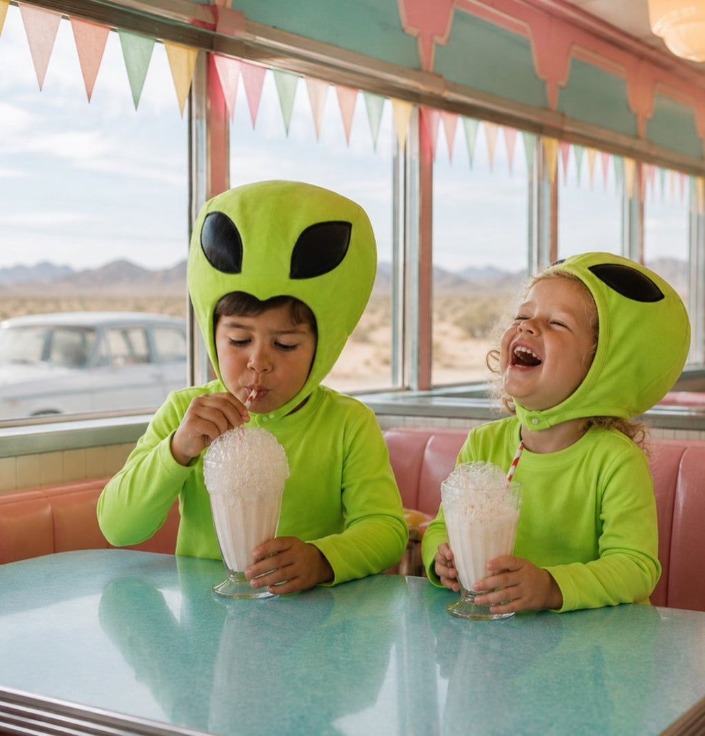 Kids’ Green Alien Halloween Costume