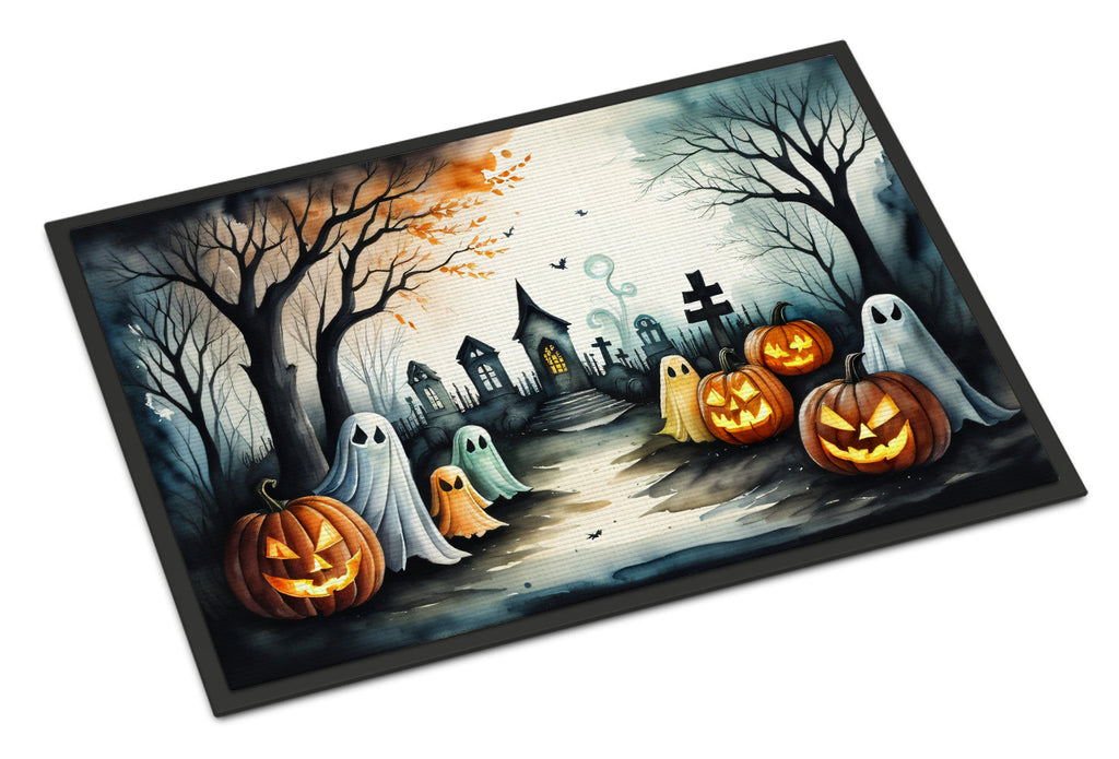 Ghostly Halloween Doormat