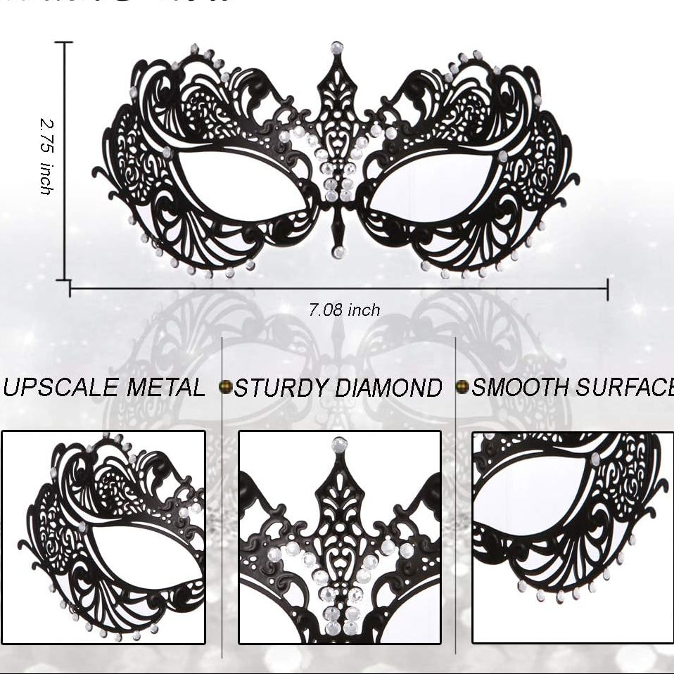 Venetian Metal Masquerade Mask