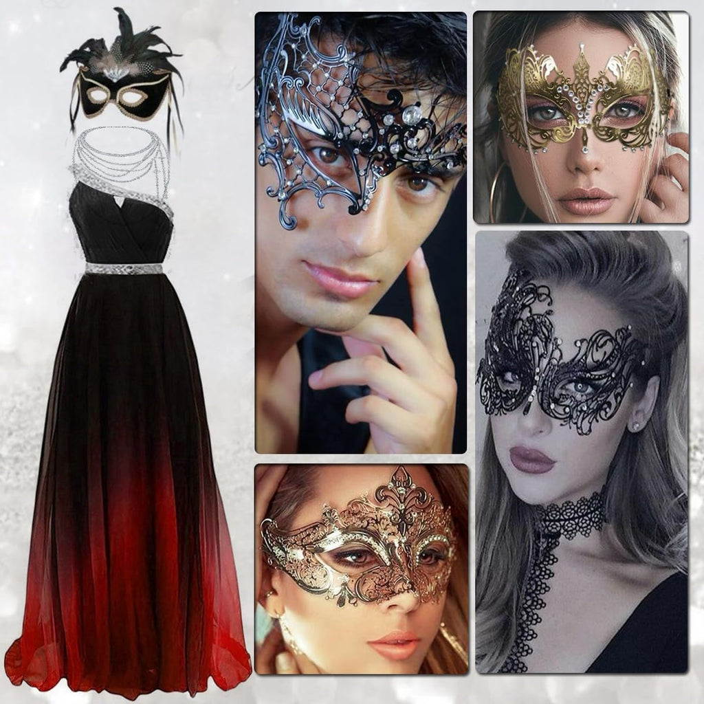 Venetian Metal Masquerade Mask