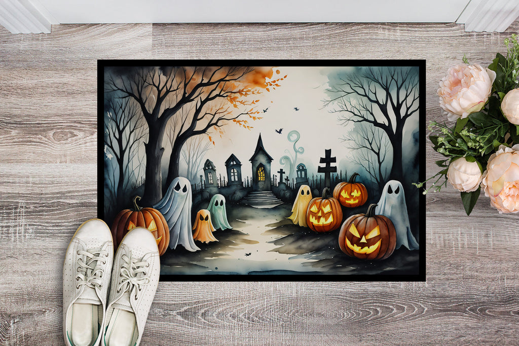 Ghostly Halloween Doormat