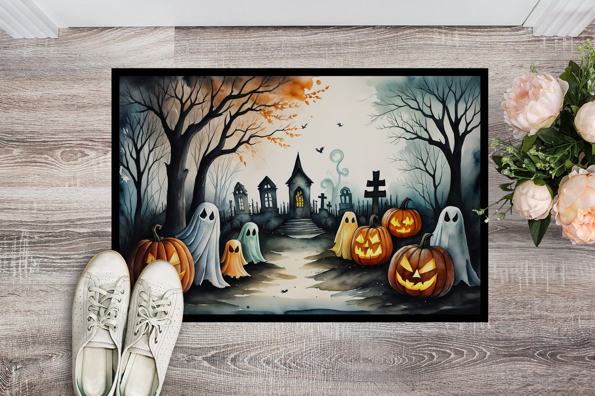 Ghostly Halloween Doormat