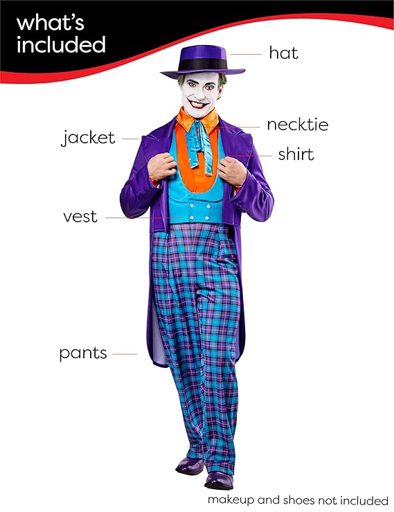 Men’s 1989 Joker Costume — Deluxe