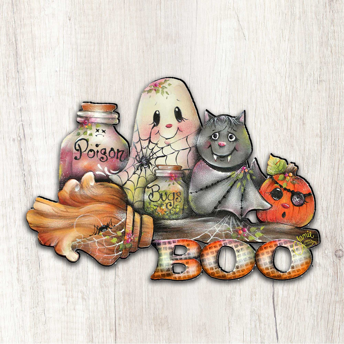 Brunhilda’s Broom Halloween Door Décor