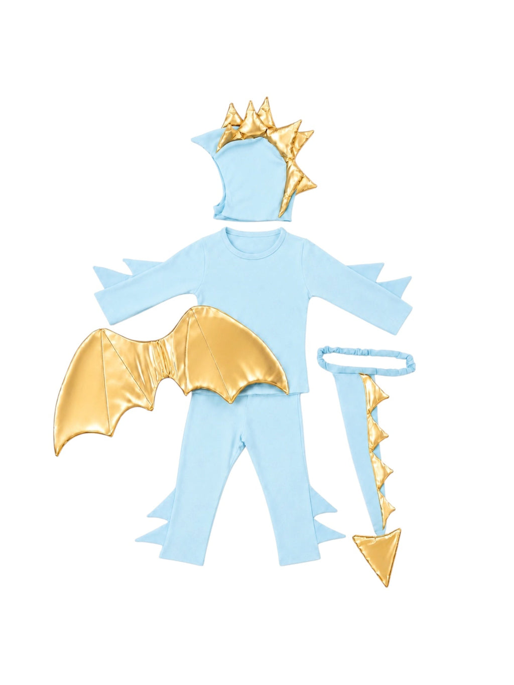 Kids’ Sky Blue Dragon Halloween Costume