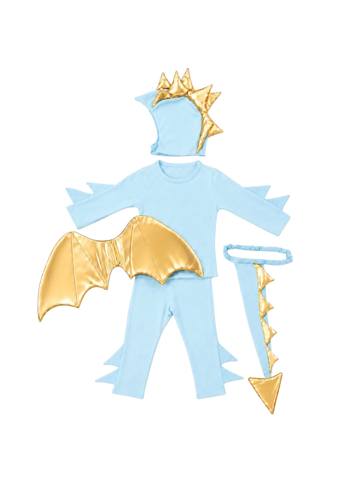 Kids’ Sky Blue Dragon Halloween Costume