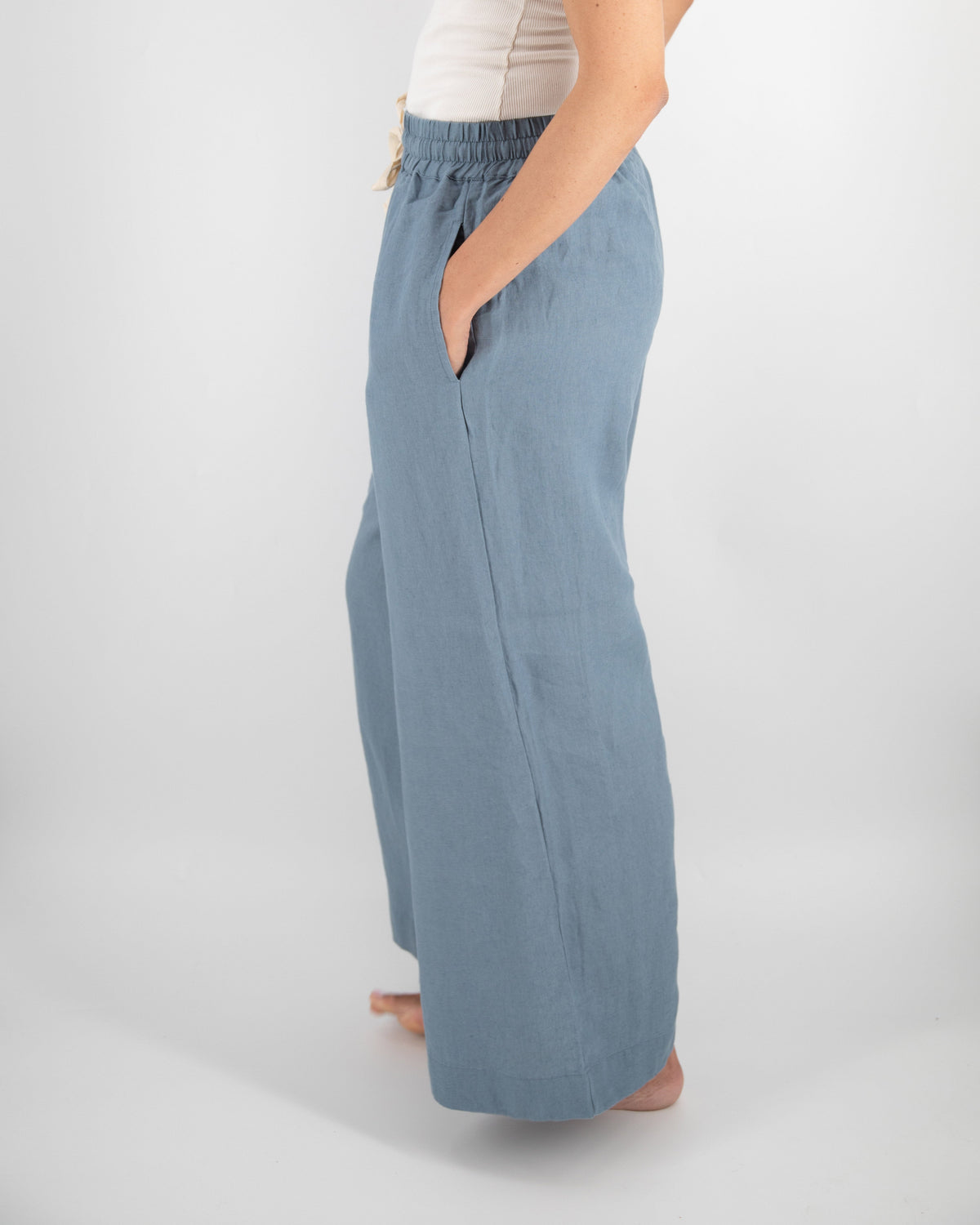 Ava Wide Leg Linen Pant — product image 9