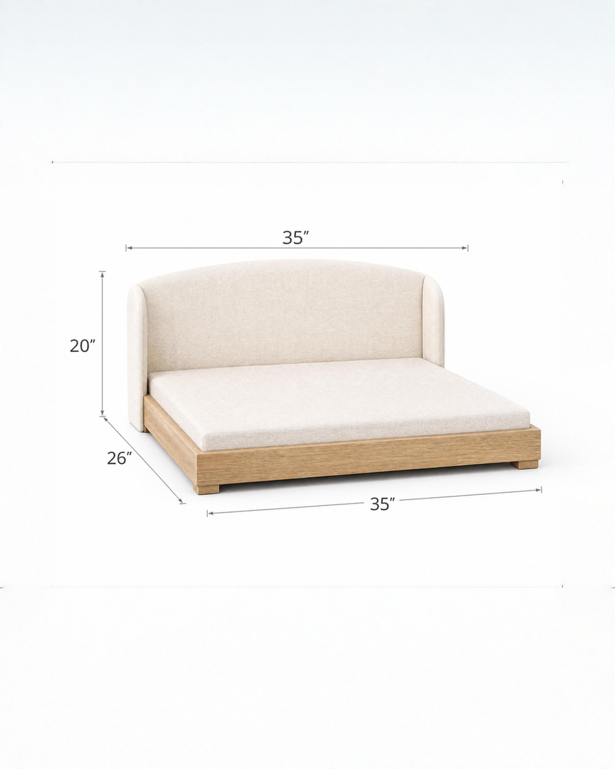 The Haven Solid Wood Dog Bed — product image 8
