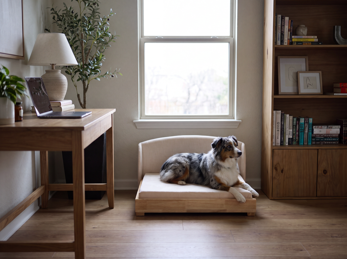 The Haven Solid Wood Dog Bed — product image 3