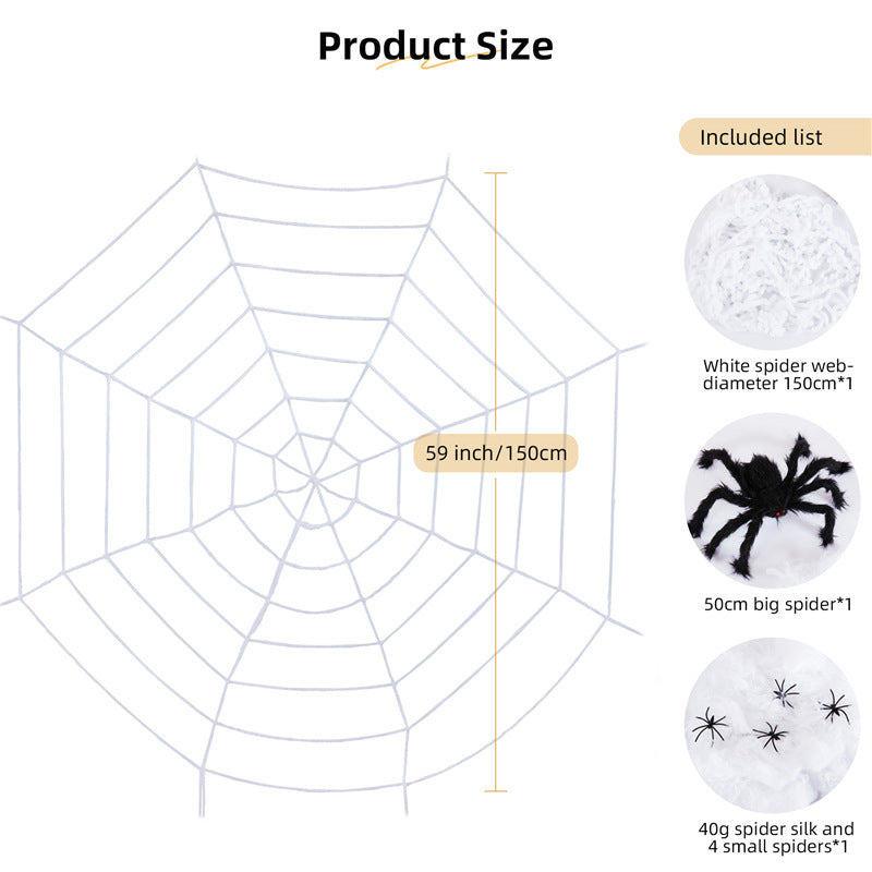 Giant Spider-Web Decoration Kit