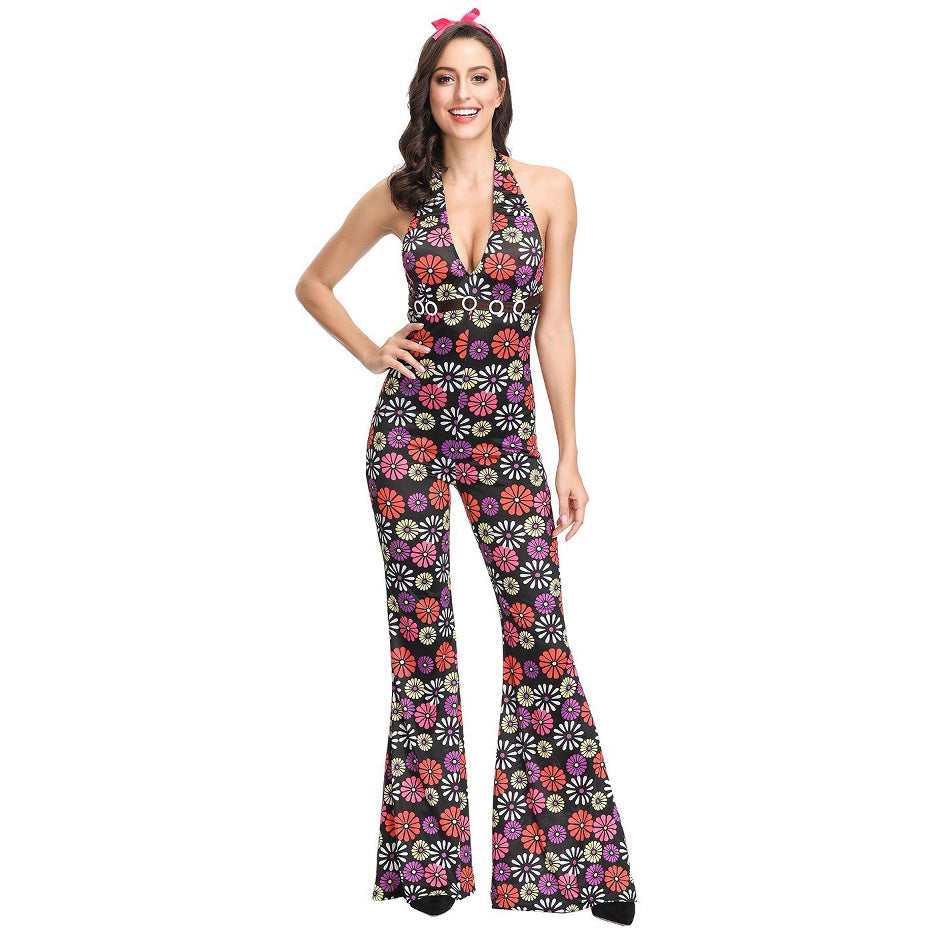 70s Disco Couple Jumpsuit Costume