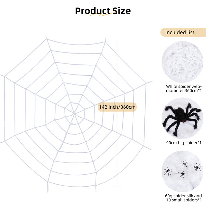 Giant Spider-Web Decoration Kit