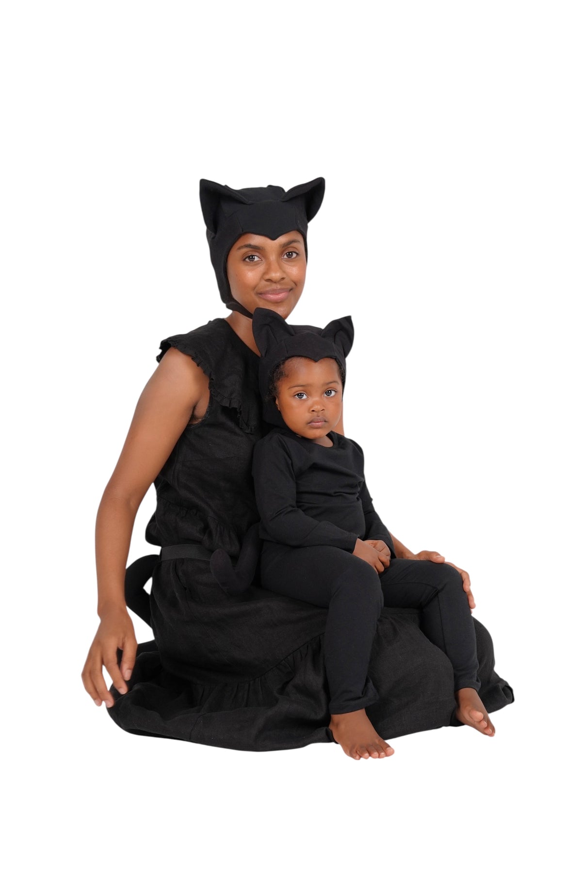 Adult Black Cat Hat & Tail Set