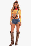 Sexy Cowgirl Costume for Women — 4-Piece Set