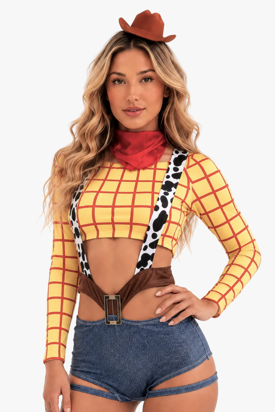 Sexy Cowgirl Costume for Women — 4-Piece Set
