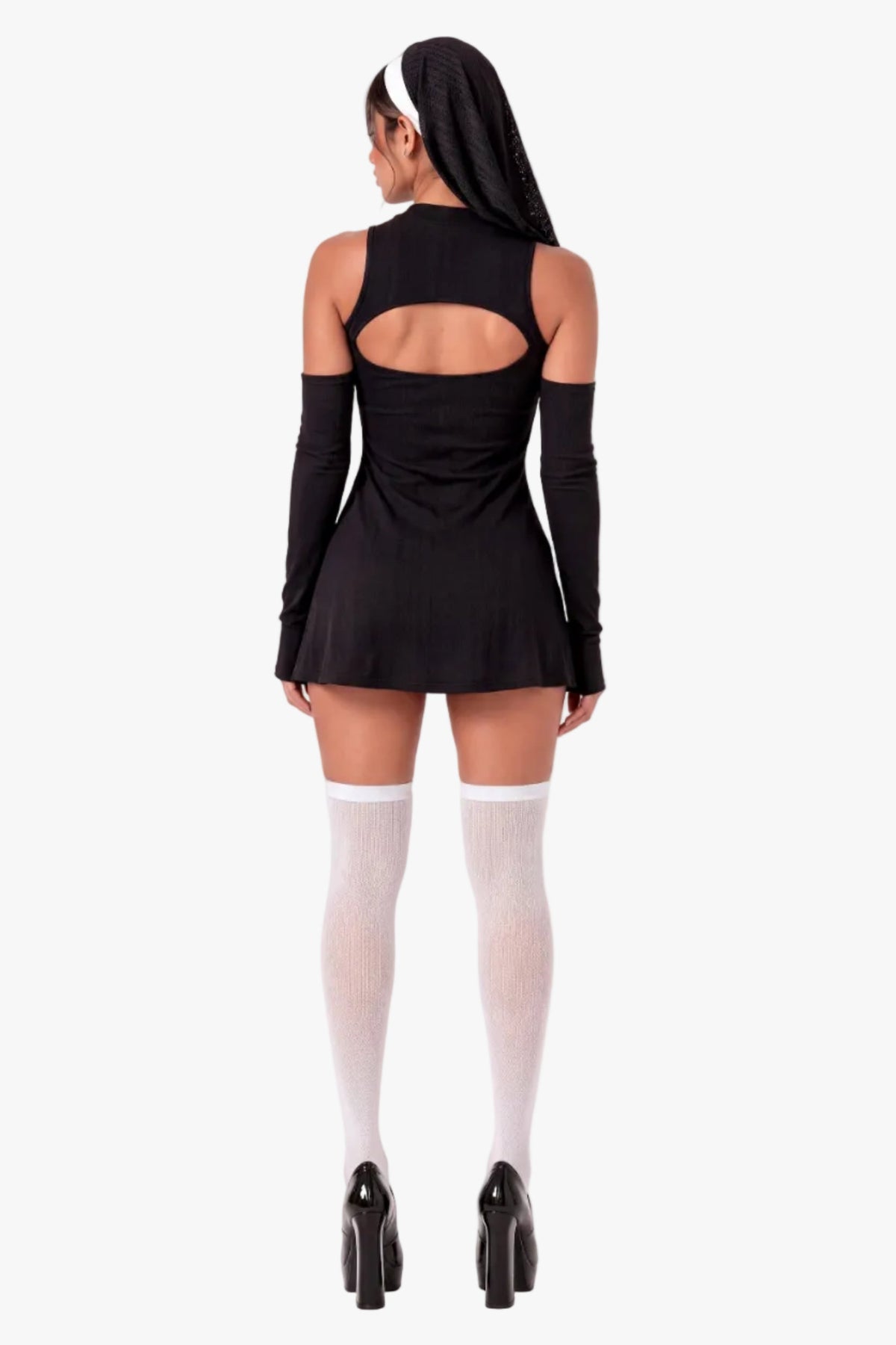 Sexy Nun Costume for Women — 4-Piece Set