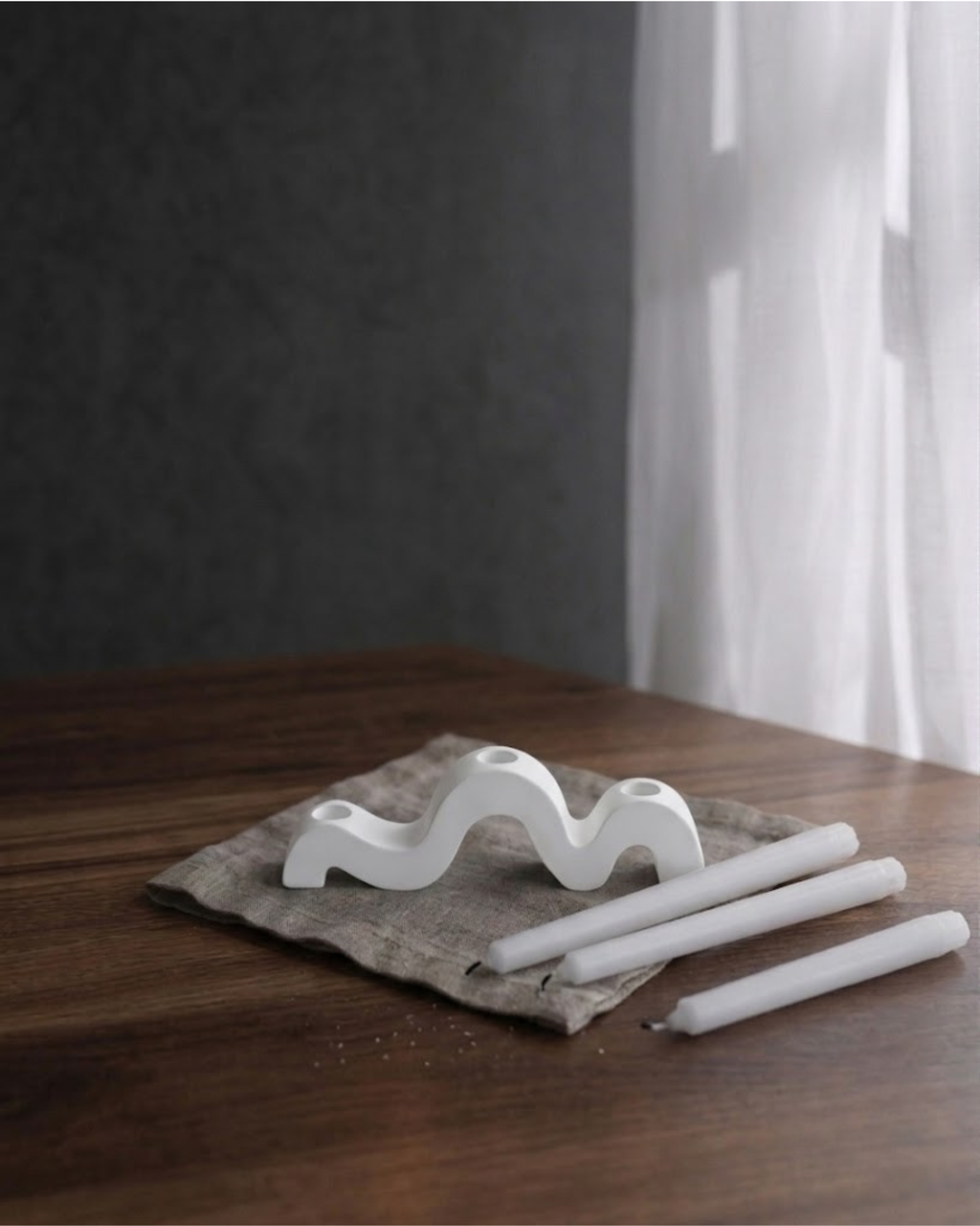 Wave Sculptural Candleholder — product image 2
