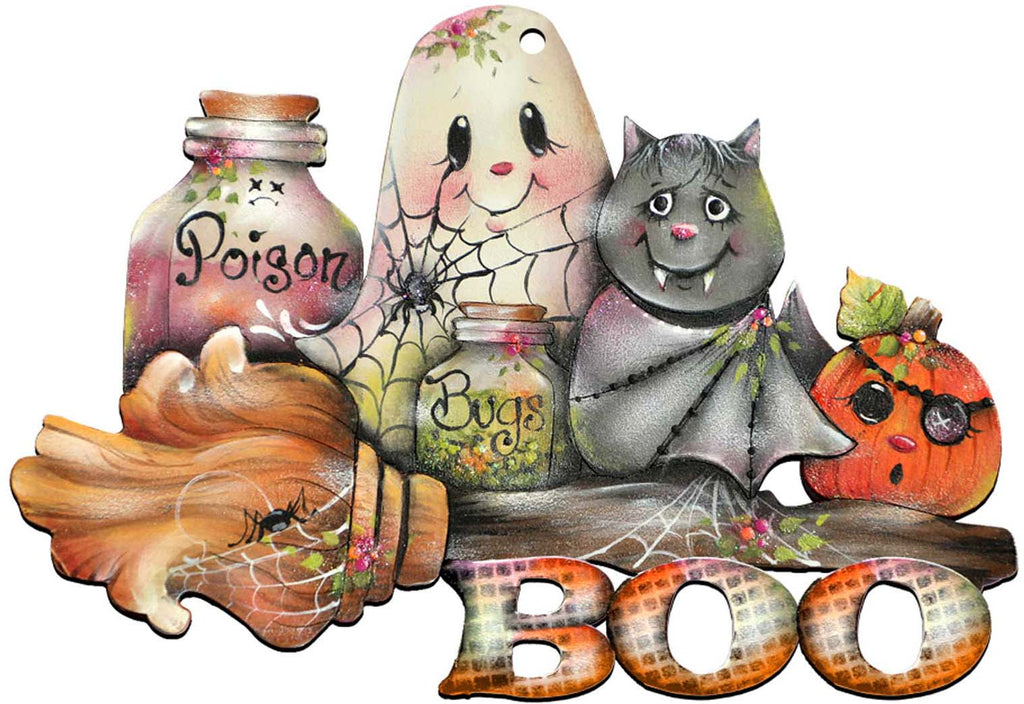 Brunhilda’s Broom Halloween Door Décor