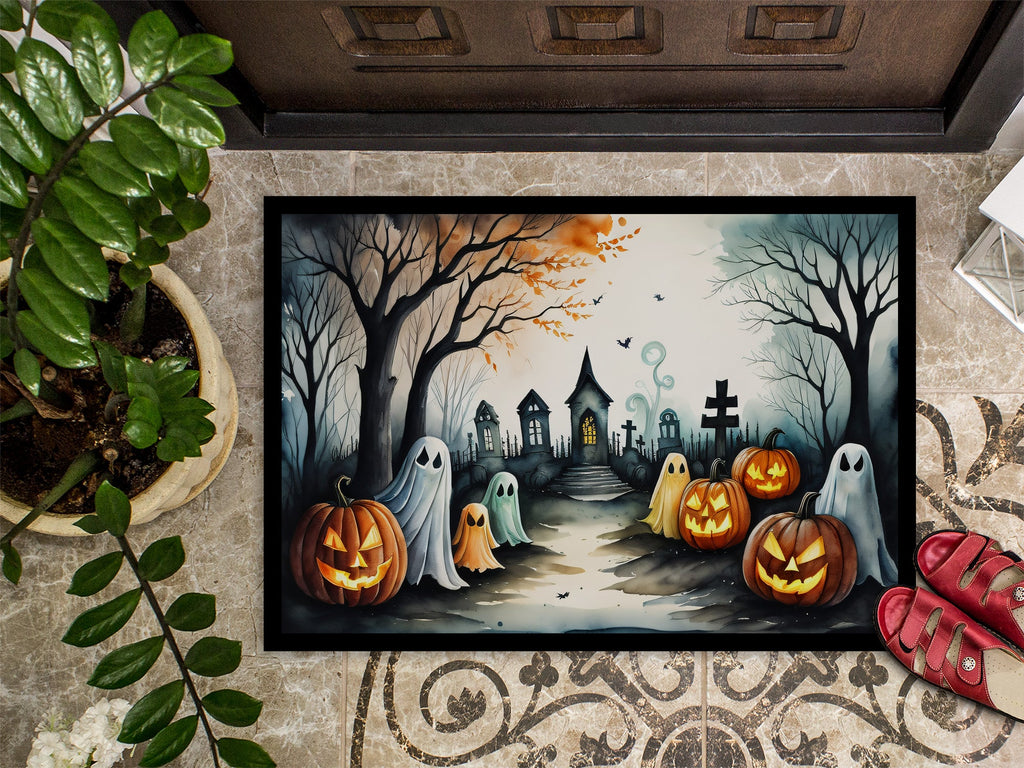 Ghostly Halloween Doormat