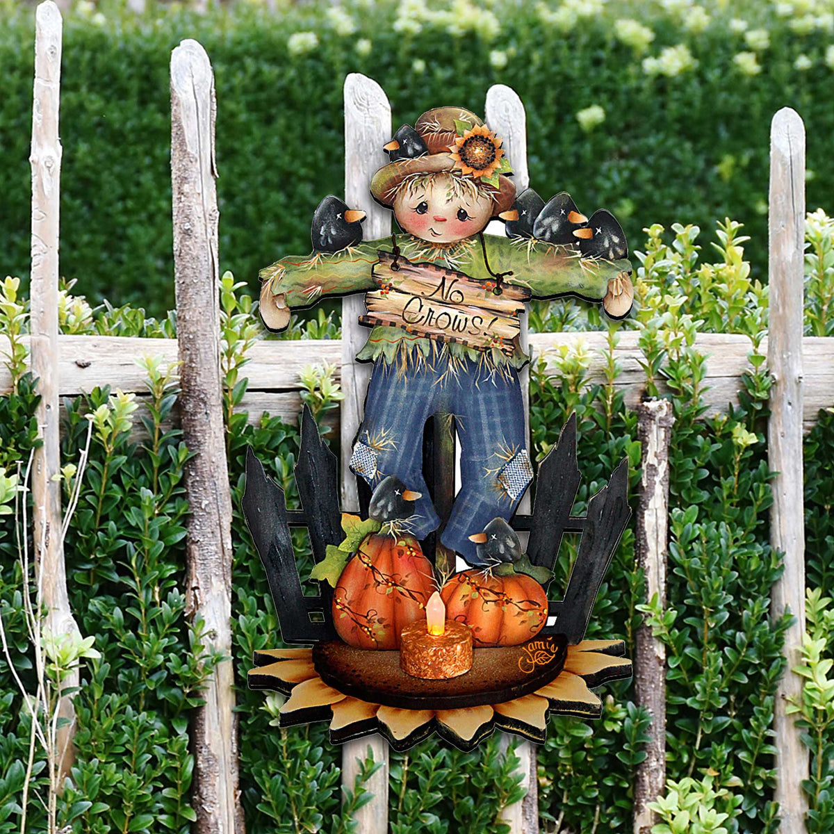 No Crows Scarecrow Halloween Door Décor