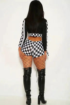 Black Race Car Racer 2pc Sexy Halloween Costume
