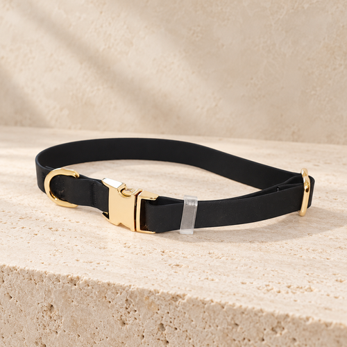 Black Waterproof Dog Collar