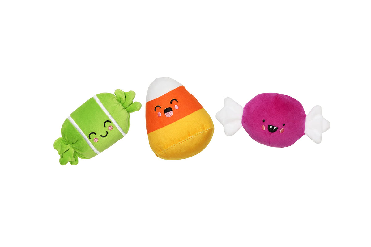 Halloween Candy Dog Toys — Set of 3