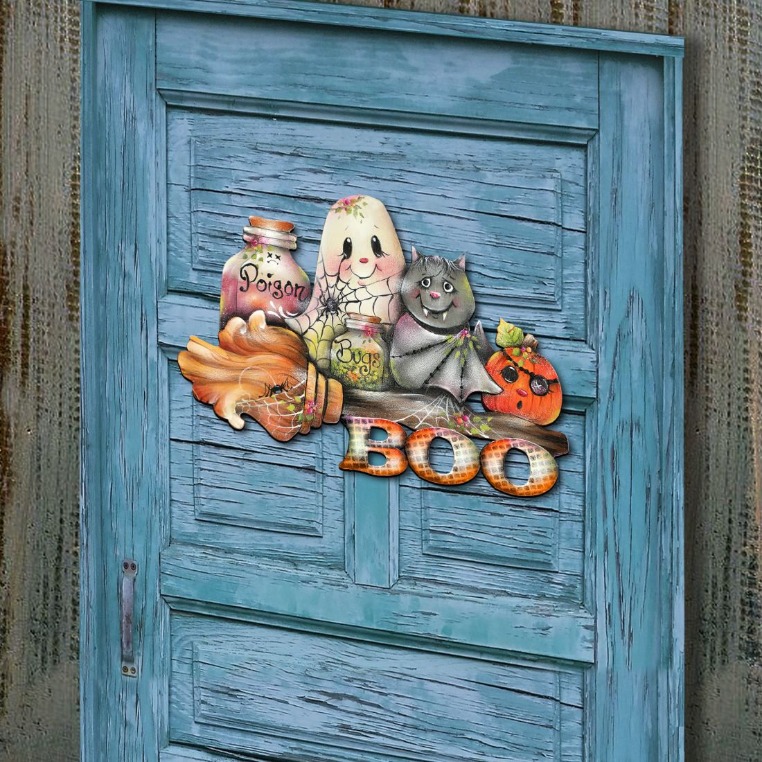 Brunhilda’s Broom Halloween Door Décor