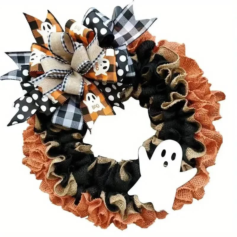 Ghost Halloween Wreath