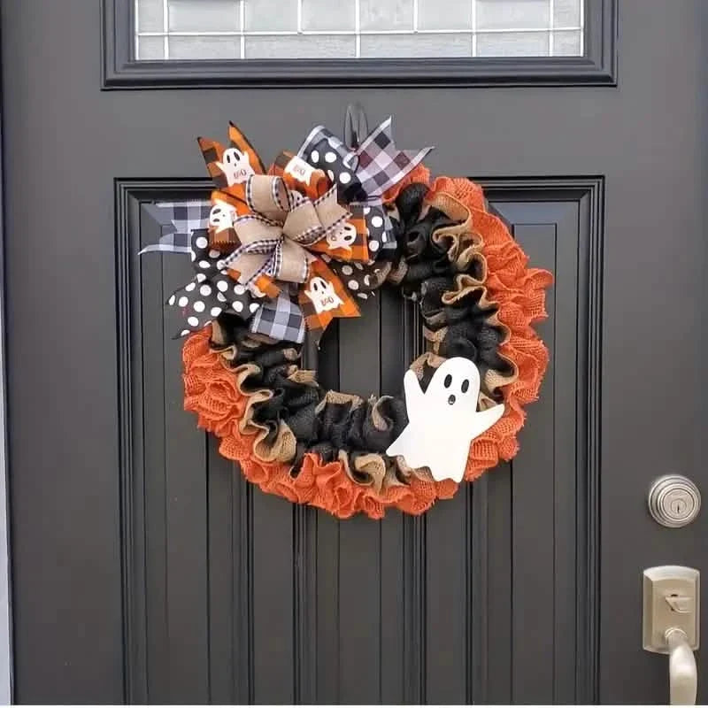 Ghost Halloween Wreath