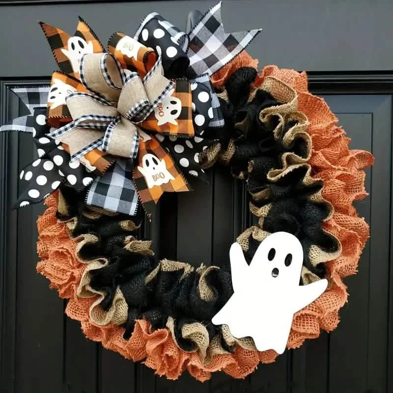 Ghost Halloween Wreath
