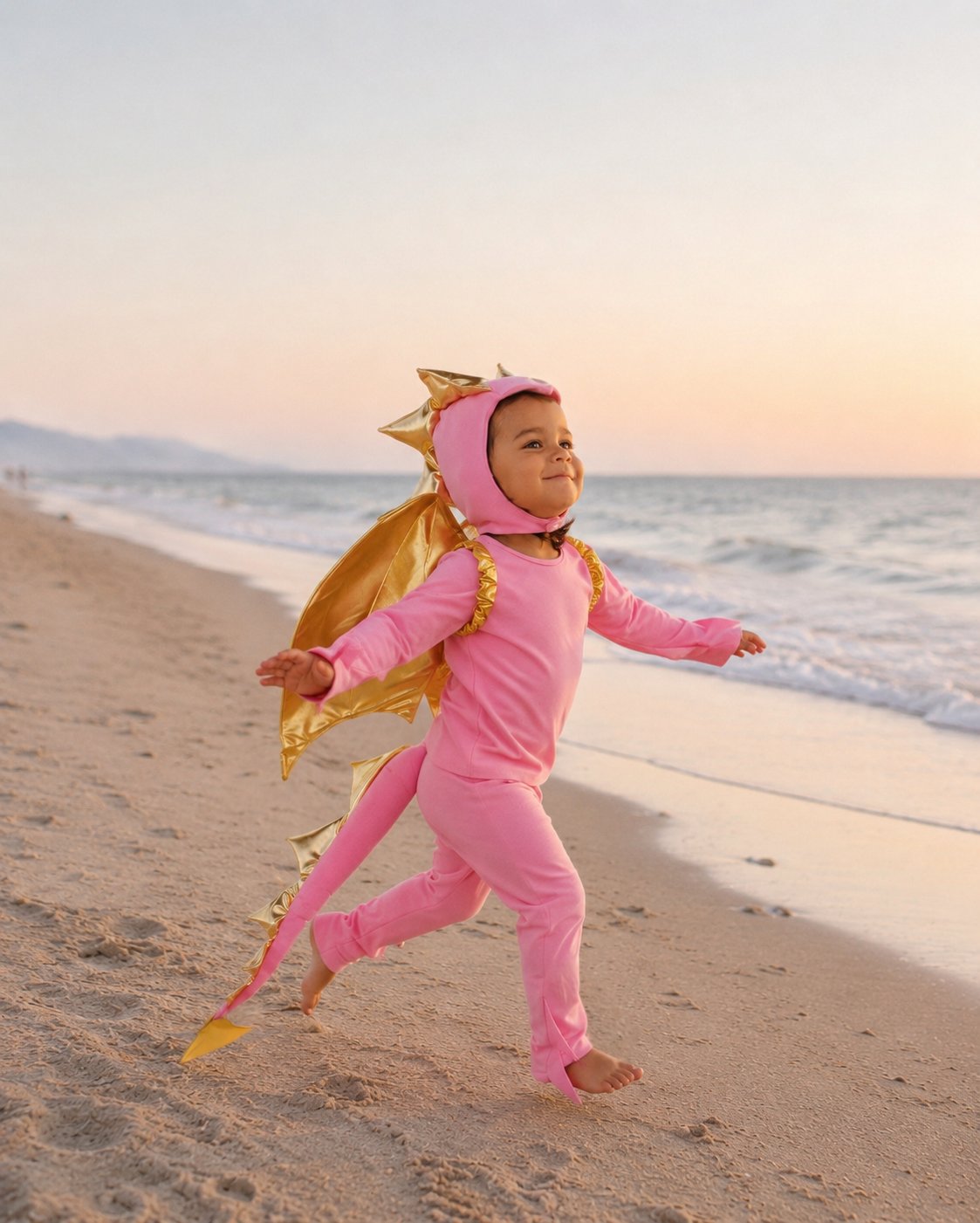 Kids’ Pink Dragon Halloween Costume